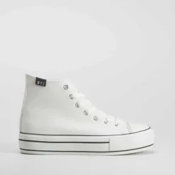 Discount Zapatilla alta plataforma blanca Mujer Zapatillas Altas|Básicos X Menos