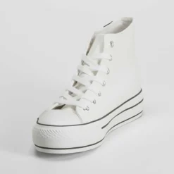 Discount Zapatilla alta plataforma blanca Mujer Zapatillas Altas|Básicos X Menos