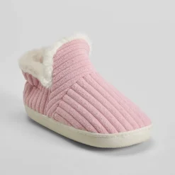 Discount Zapatilla botín pana rosa Mujer Zapatillas Casa