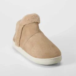 Outlet Zapatilla botín pelo beige Zapatillas Casa