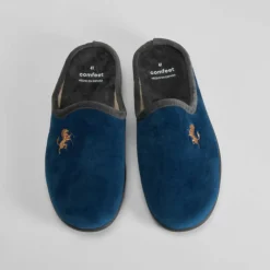 Sale Zapatilla casa caballo azul Hombre Zapatillas Abiertas