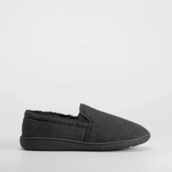 Zapatilla casa cerrada cuadros negra Hombre Zapatillas Cerradas
