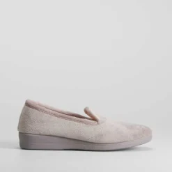 Zapatilla casa cerrada gris claro Mujer Zapatillas Casa