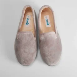 Zapatilla casa cerrada gris claro Mujer Zapatillas Casa