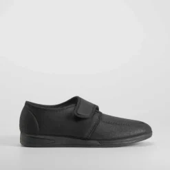 Clearance Zapatilla casa cerrada velcro negra Hombre Zapatillas Cerradas