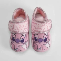 Hot Zapatilla casa cerrada velcro bebé rosa Zapatillas Casa