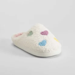 Zapatilla casa corazones blanca Mujer Zapatillas Casa