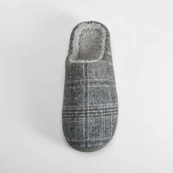 Best Zapatilla casa cuadros gris Hombre Zapatillas Abiertas