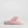 Sale Zapatilla casa destalonada pelo rosa Zapatillas Casa
