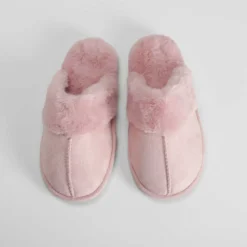 Sale Zapatilla casa destalonada pelo rosa Zapatillas Casa
