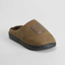 Zapatilla casa escudo cuero Hombre Zapatillas Abiertas