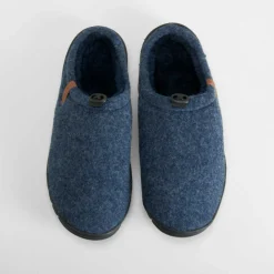 Zapatilla casa fieltro azul Hombre Zapatillas Abiertas