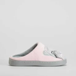 Outlet Zapatilla casa gato rosa Mujer Zapatillas Casa