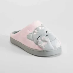 Outlet Zapatilla casa gato rosa Mujer Zapatillas Casa