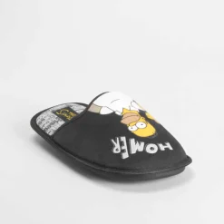 Online Zapatilla casa negra SIMPSONS Hombre Zapatillas Abiertas