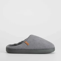 Outlet Zapatilla casa pana gris Hombre Zapatillas Abiertas