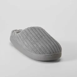 Sale Zapatilla casa pana gruesa gris Hombre Zapatillas Abiertas