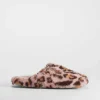 Best Zapatilla casa pelo leopardo rosa Mujer Zapatillas Casa