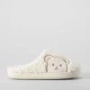 Clearance Zapatilla casa pelo osito blanca Zapatillas Casa