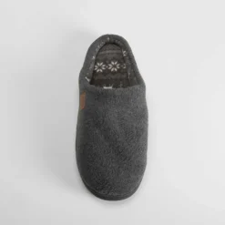 Sale Zapatilla casa polar gris Hombre Zapatillas Abiertas