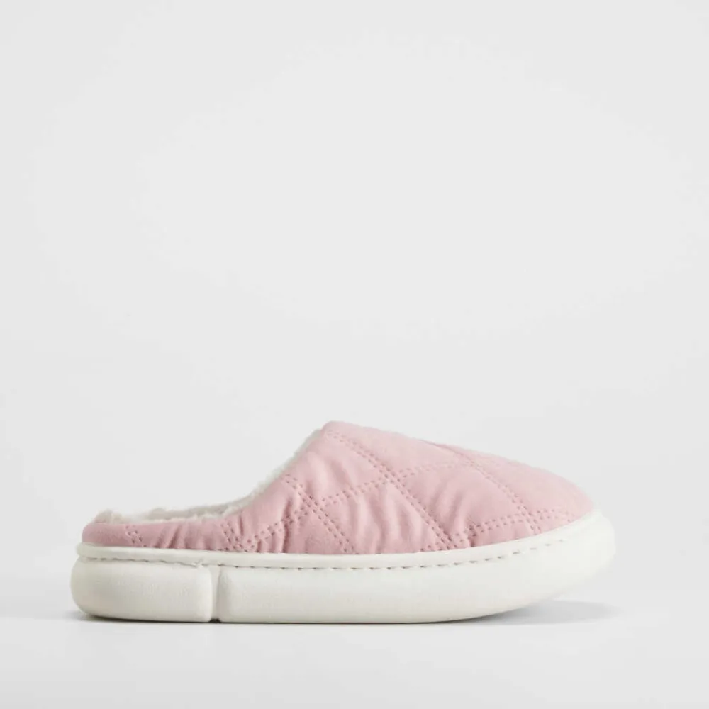 zapatilla_casa_rosa_acolc_SKUlPnmcqBAyl_0.webp Best Zapatilla casa rosa acolchada suela crema Mujer Zapatillas Casa