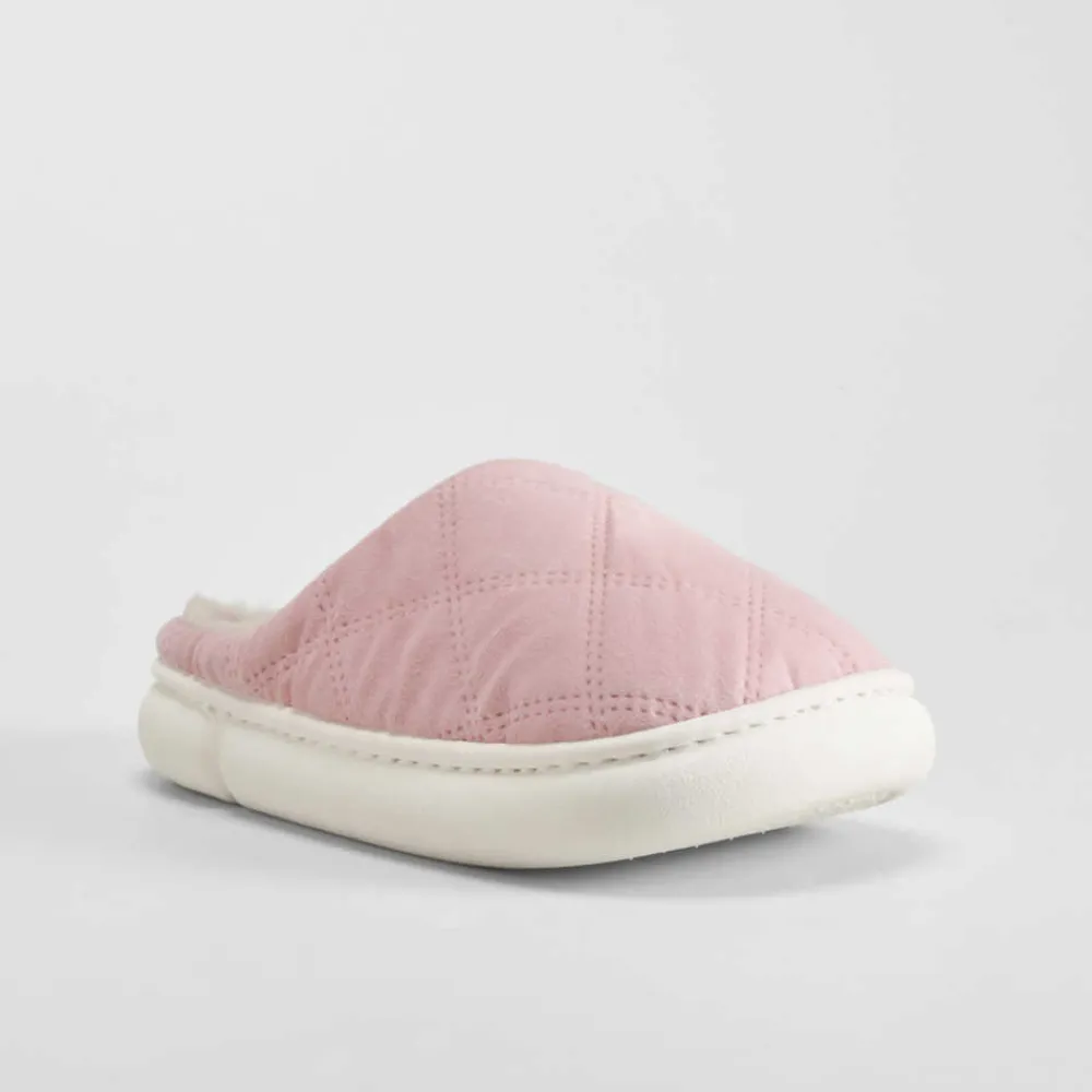 zapatilla_casa_rosa_acolc_SKUlPnmcqBAyl_2.webp Best Zapatilla casa rosa acolchada suela crema Mujer Zapatillas Casa
