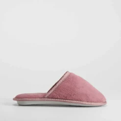 Hot Zapatilla casa toalla rosa Mujer Zapatillas Casa