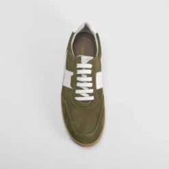 Zapatilla casual piel verde Hombre Sneakers