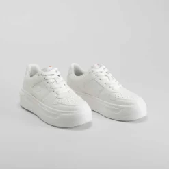 Discount Zapatilla casual plataforma blanco Mujer Sneakers