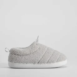 Sale Zapatilla cerrada borreguito gris Mujer Zapatillas Casa