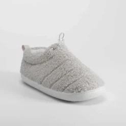 Sale Zapatilla cerrada borreguito gris Mujer Zapatillas Casa