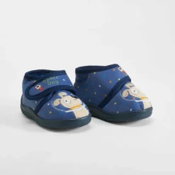 Discount Zapatilla cerrada velcro perro bebé azul Zapatillas Casa