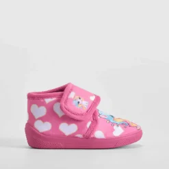 Sale Zapatilla cerrada velcro unicornio bebé rosa Zapatillas Casa