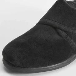 Best Zapatilla de casa negra velcro Mujer Zapatillas Casa