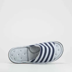 Hot Zapatilla de casa rayas abierta Hombre Zapatillas Abiertas