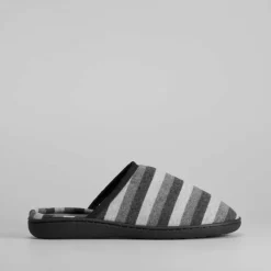 Outlet Zapatilla de casa rayas Hombre Zapatillas Abiertas