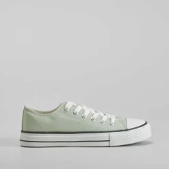 Zapatilla de lona con cordones verde menta OH GIRL Zapatillas Lona