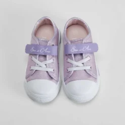 Discount Zapatilla de lona con luces morada Zapatillas Lona