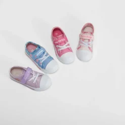 Discount Zapatilla de lona con luces morada Zapatillas Lona