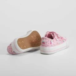 Zapatilla de lona unicornios bebé rosa Zapatillas Lona
