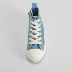 Outlet Zapatilla lona alta flores azul OH GIRL Zapatillas Lona