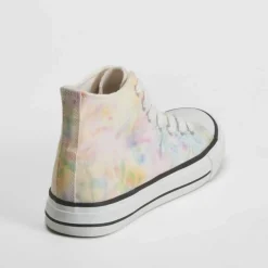 New Zapatilla lona alta multicolor Mujer Zapatillas Lona