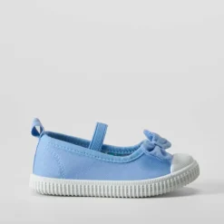 Best Zapatilla lona bailarina bebé azul Zapatillas Lona