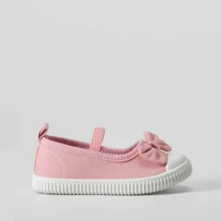 New Zapatilla lona bailarina bebé rosa Zapatillas Lona
