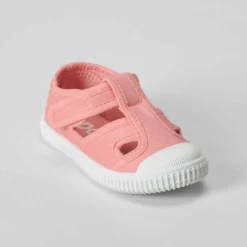Hot Zapatilla lona cangrejera bebé rosa Zapatillas Lona