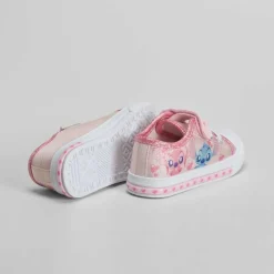 Outlet Zapatilla lona con luces rosa Zapatillas Lona