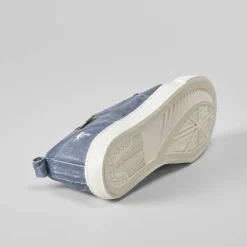 Clearance Zapatilla lona juvenil azul lavado Zapatillas Lona