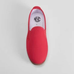 Outlet Zapatilla lona kung fu roja NYC Mujer Zapatillas Lona