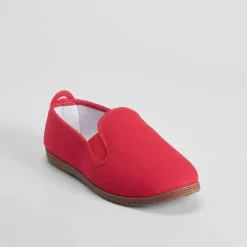 Outlet Zapatilla lona kung fu roja NYC Mujer Zapatillas Lona