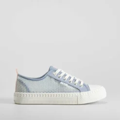 Best Zapatilla lona mesh azul Mujer Zapatillas Lona